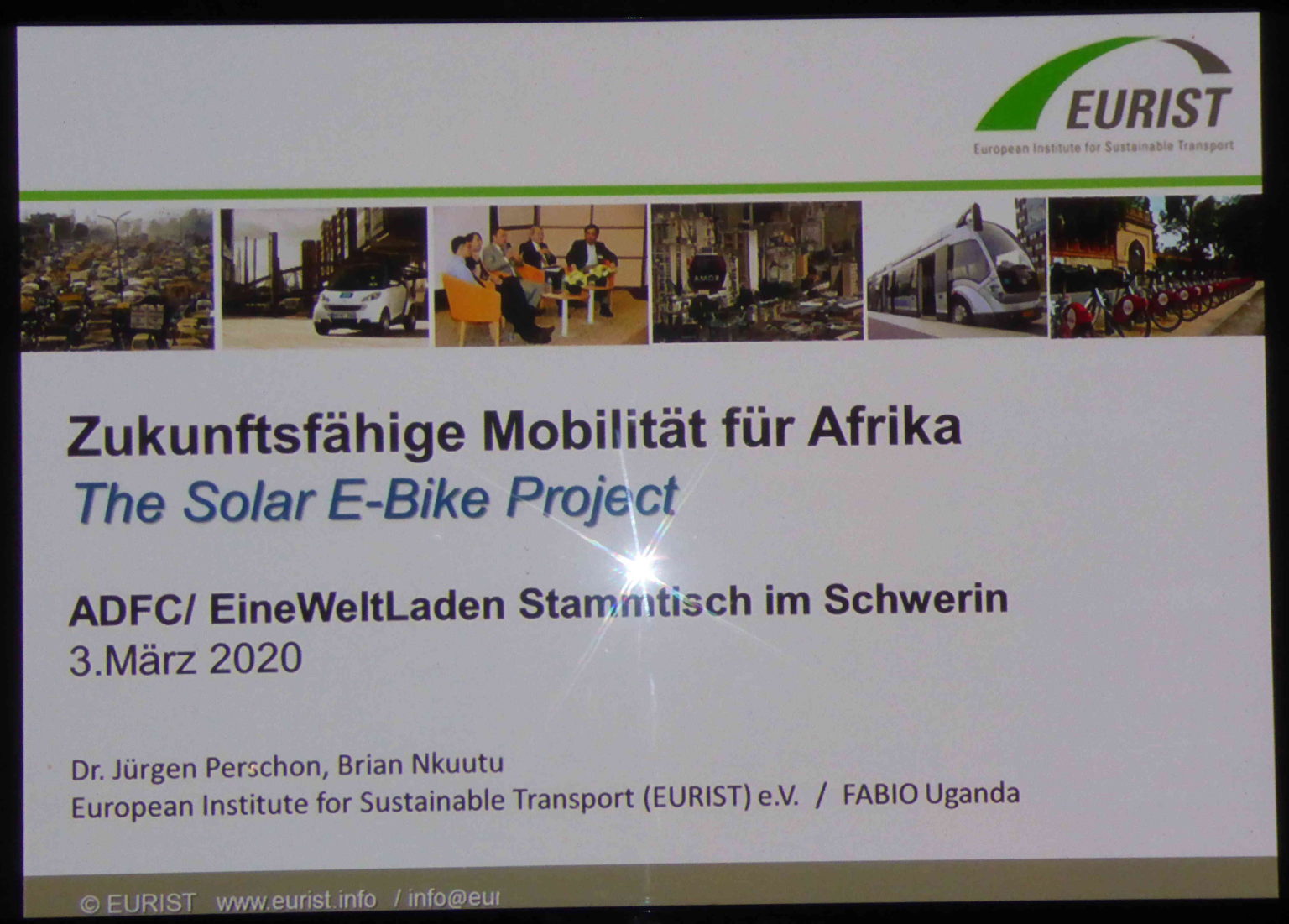 EBikeProjekt Jinia / Uganda Weltladen Schwerin